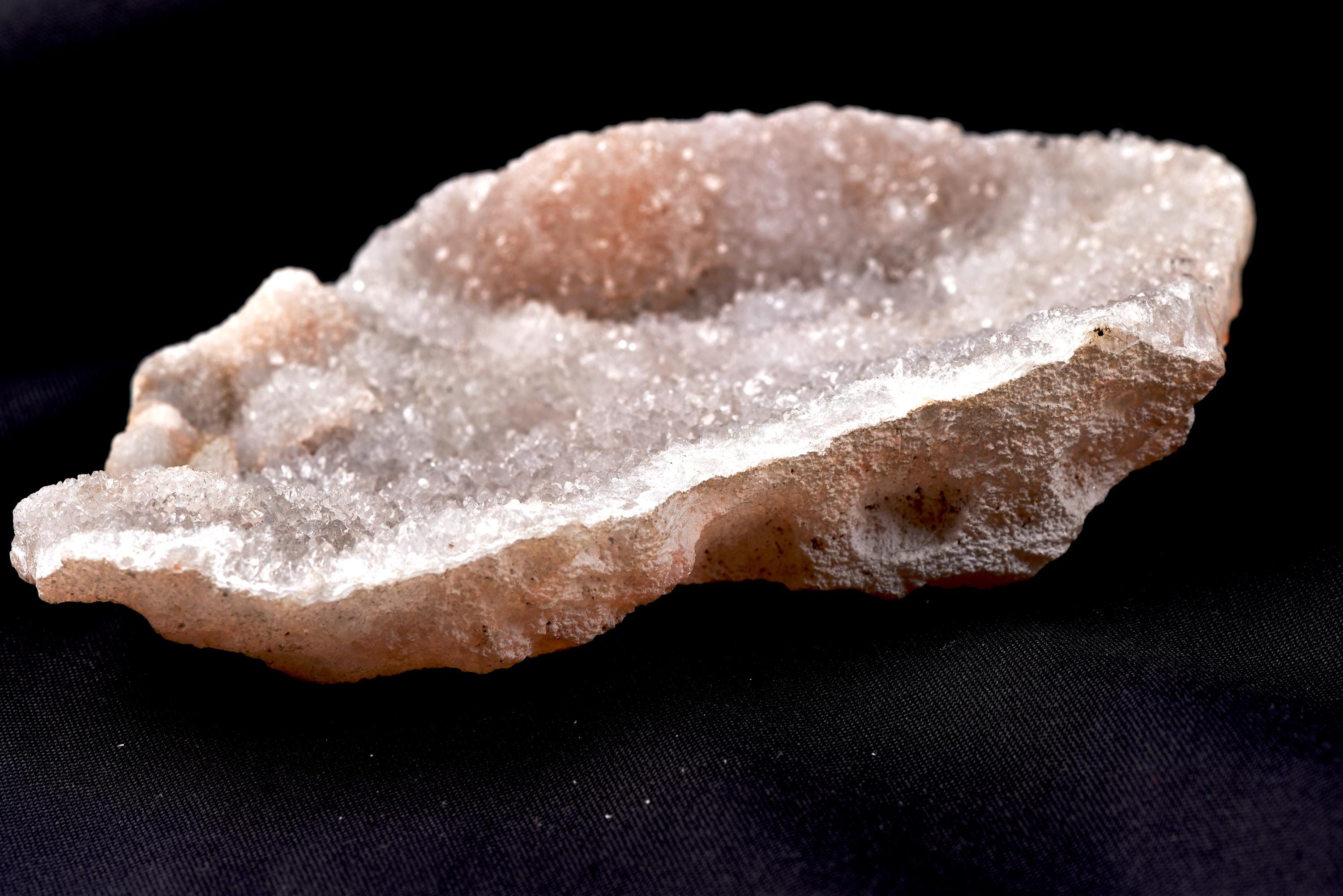 grey smoky quartz  geode  Far-infrared radiation negative ion emission   sleep disorders #8177