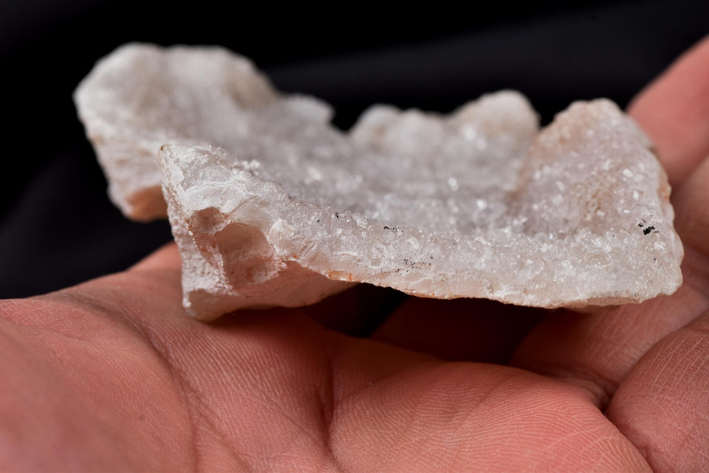 grey smoky quartz  geode  Far-infrared radiation negative ion emission   sleep disorders #8177