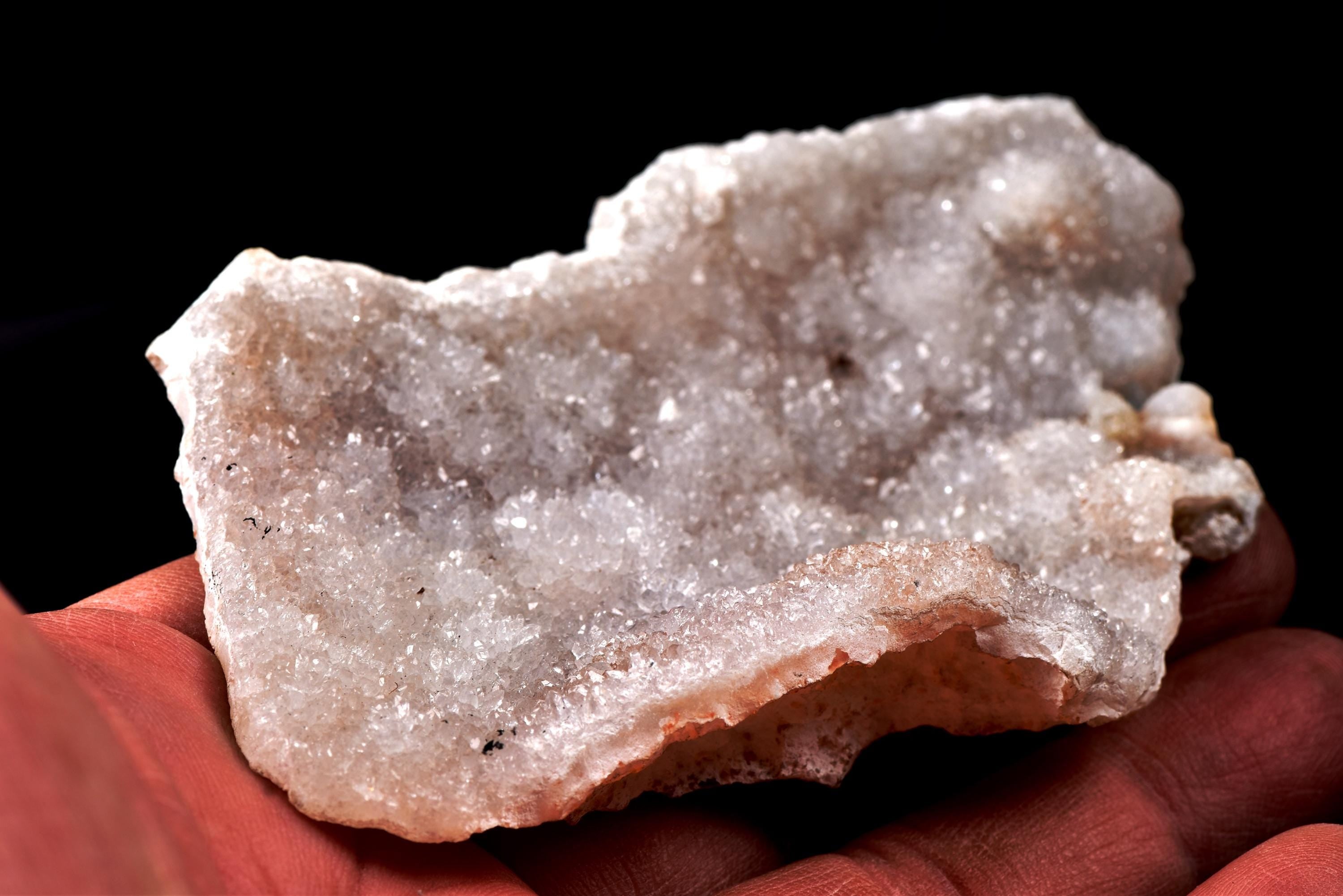 grey smoky quartz  geode  Far-infrared radiation negative ion emission   sleep disorders #8177