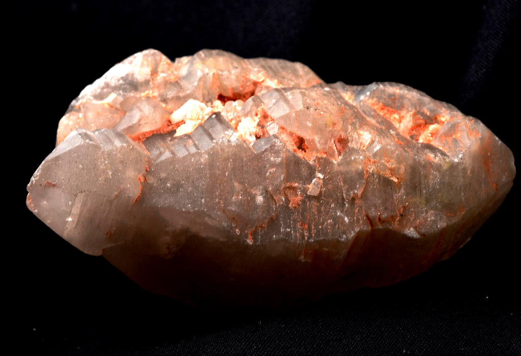 Himalayan Scalar  ice quartz gwindel,d.t, trigonic markings and rainbows, deep striated, doorways meditation golden healer #7569