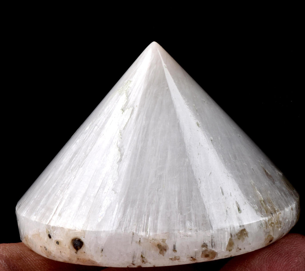 Scolecite cone pyramid improving relationships,  stabilizing  networking with people.third eye meditation synergy 12 crystal   # 7549