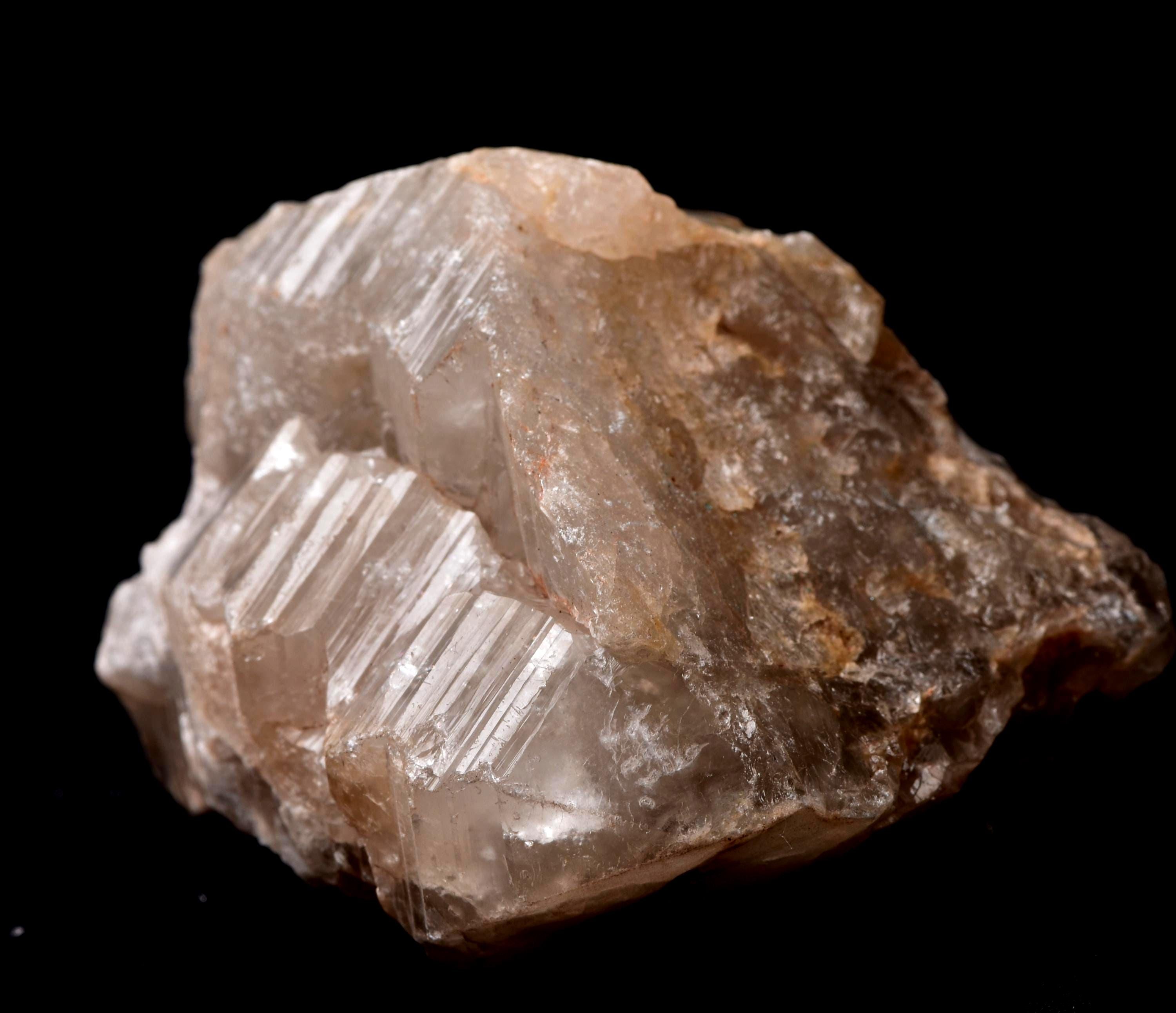 Himalayan golden pink Scalar ice quartz , deep striated  gwindel  keys multi termination ,Nirvana,elastial #8183
