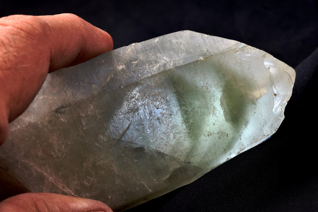 Himalayan green   chlorite double phantom wand ,purifying, detoxifying cleanse the aura, chakras and energy meridians     8184