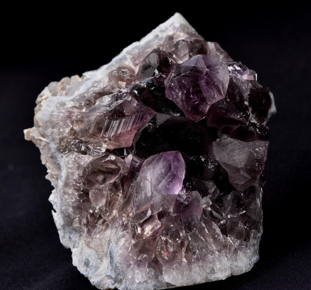 Rare Turkish Amethyst Cluster | Dark Purple Crystals Points Enchanting geode Cave Vibes,Therapeutic Energy Happy Vibrations pseudomorph 8179