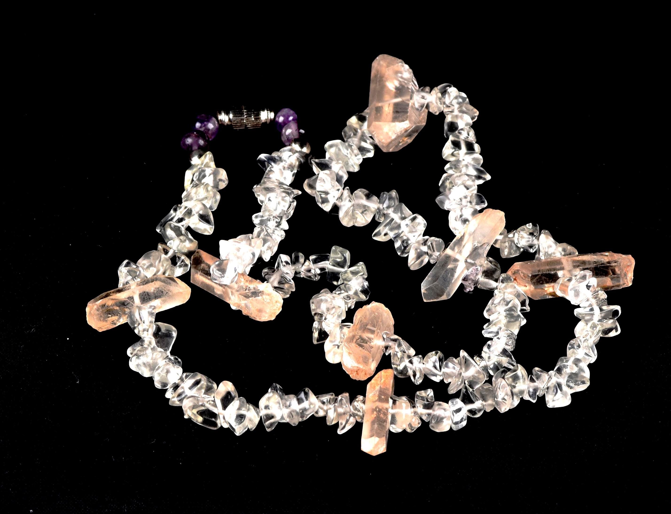 Shamanic Journeyer Crystal Energy Necklace 20 inch original satyaloka necklace  synergy 12  #7959