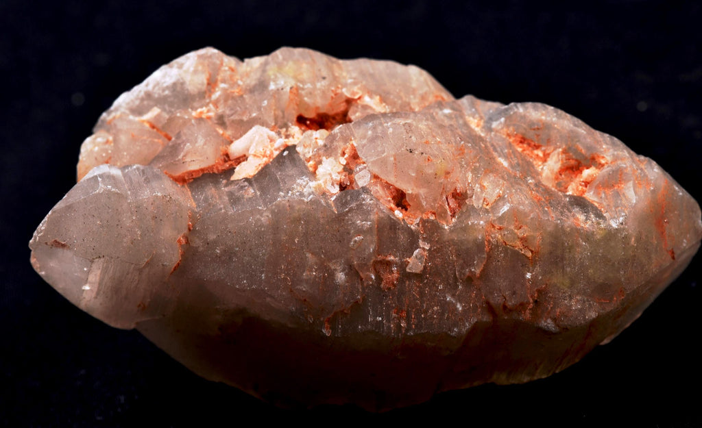 Himalayan Scalar  ice quartz gwindel,d.t, trigonic markings and rainbows, deep striated, doorways meditation golden healer #7569