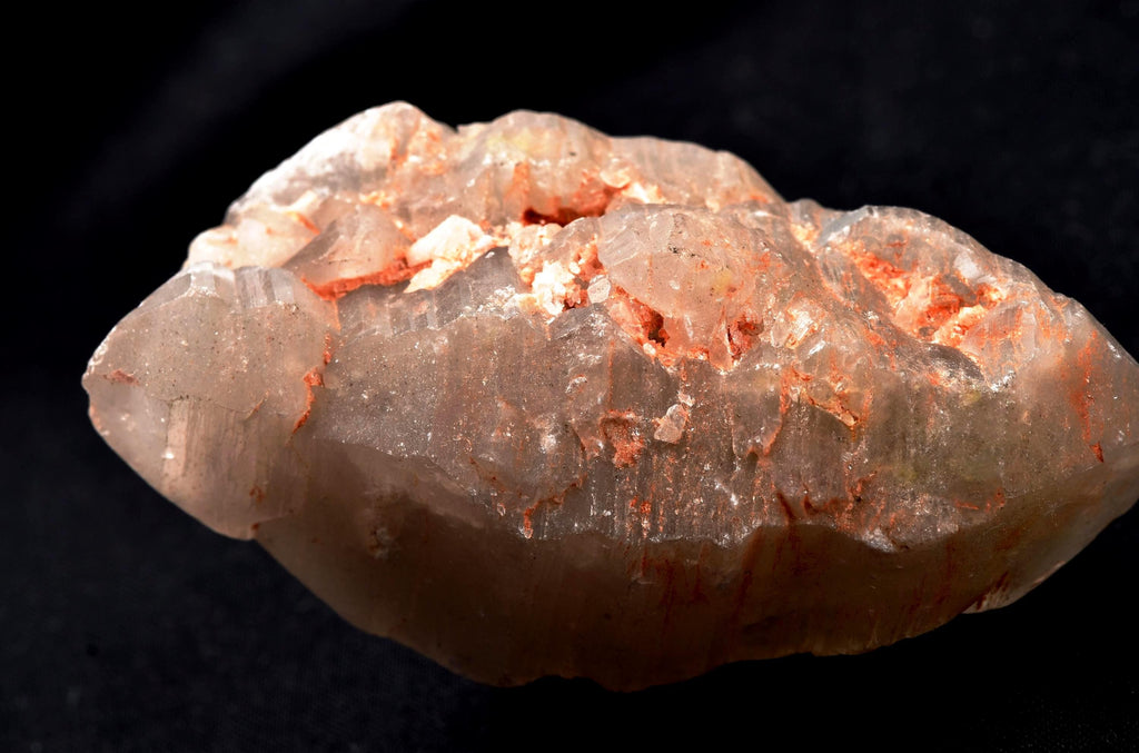 Himalayan Scalar  ice quartz gwindel,d.t, trigonic markings and rainbows, deep striated, doorways meditation golden healer #7569