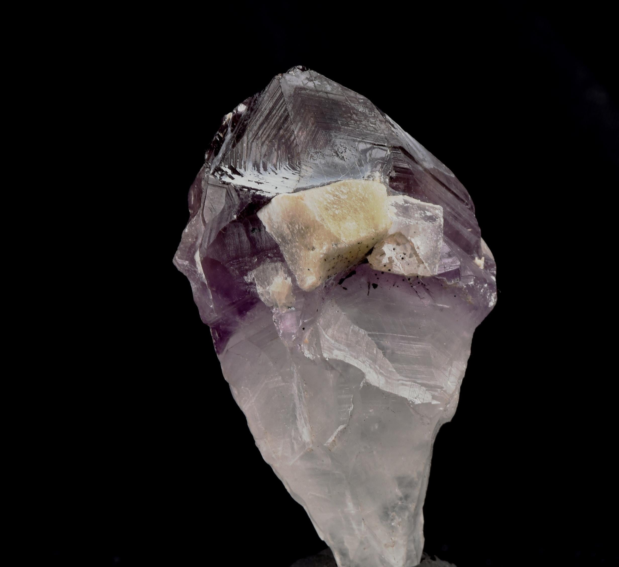 Satyaloka Satyamani  with amethyst hue quartz High frequency synergy 12 crystal  ''sat-chit -ananda  #8241