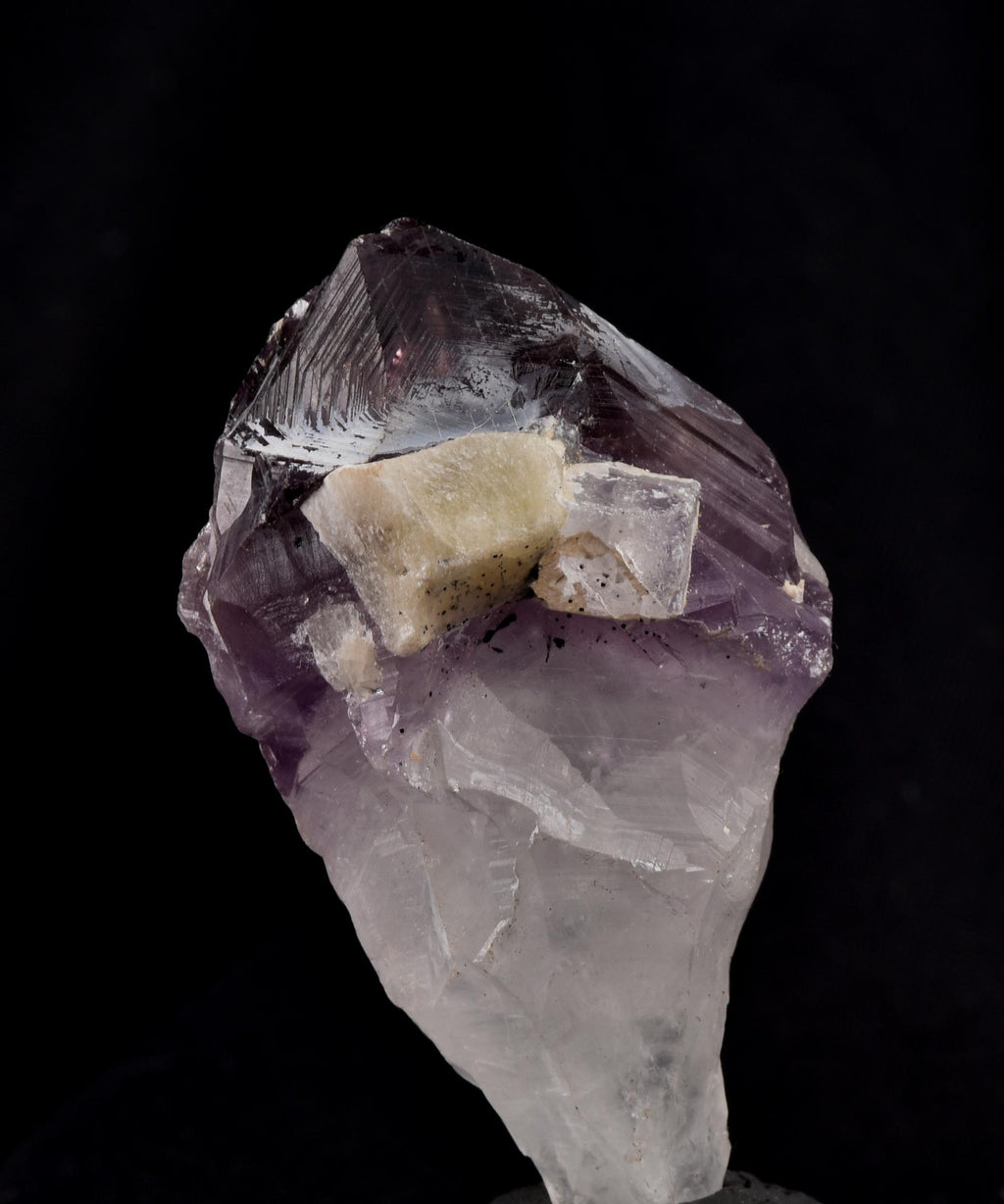 Satyaloka Satyamani  with amethyst hue quartz High frequency synergy 12 crystal  ''sat-chit -ananda  #8241