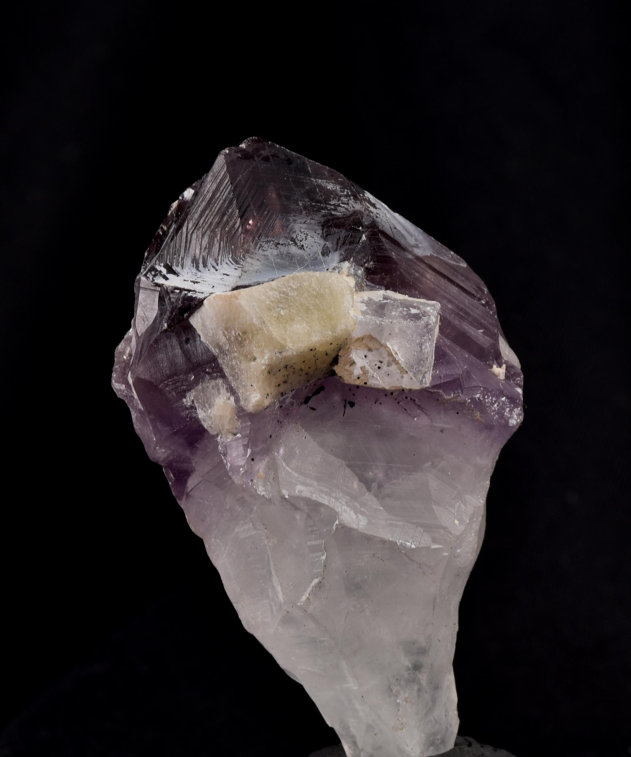 Satyaloka Satyamani  with amethyst hue quartz High frequency synergy 12 crystal  ''sat-chit -ananda  #8241