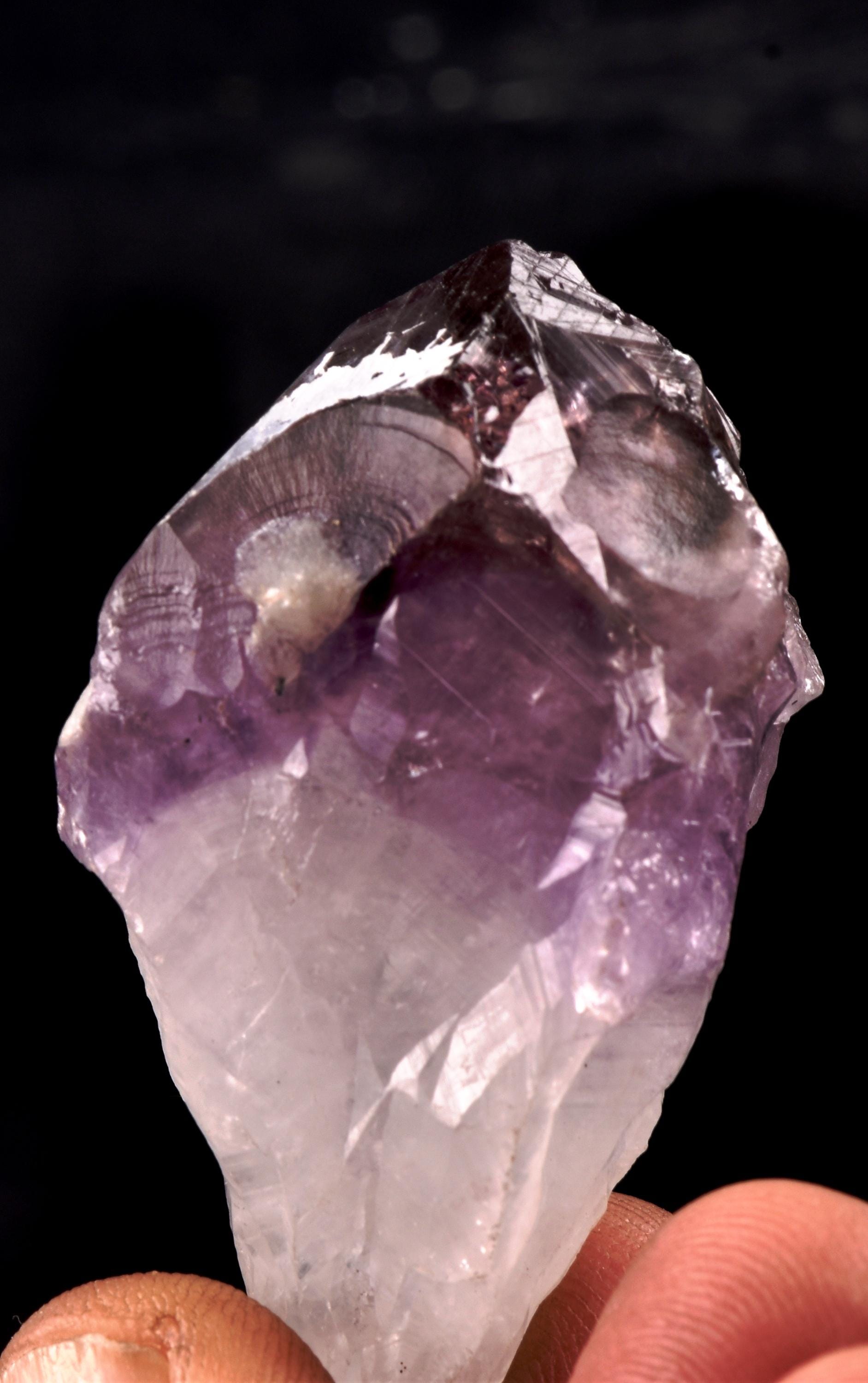 Satyaloka Satyamani  with amethyst hue quartz High frequency synergy 12 crystal  ''sat-chit -ananda  #8241
