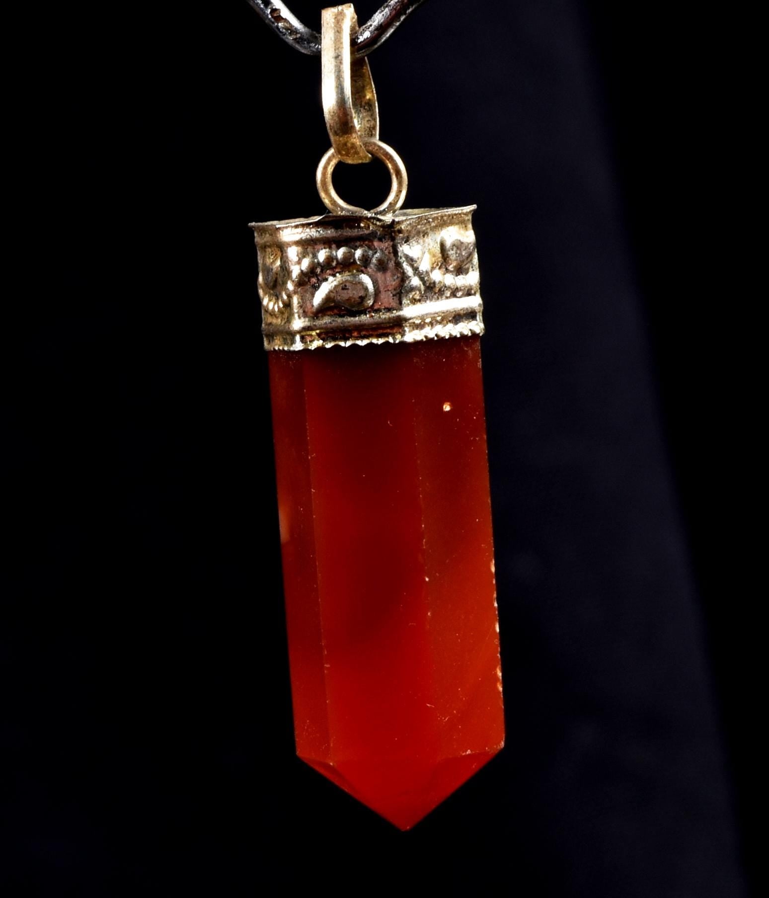 Carnelian mystic pendant strength courage creativity Carnelian  for strength  #8211