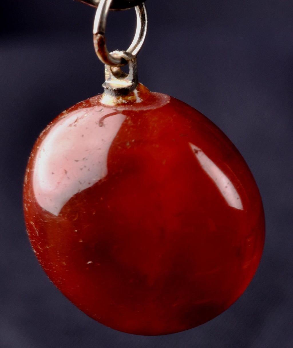 old carnelian natural cave   pendant creativity courage protection strength   #8262