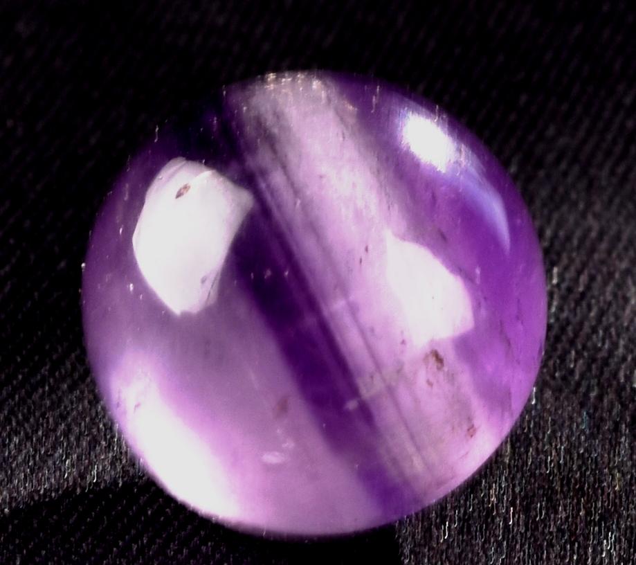 Amethyst chevron pocket sphere  cell regeneration,negative ion generation  #8278