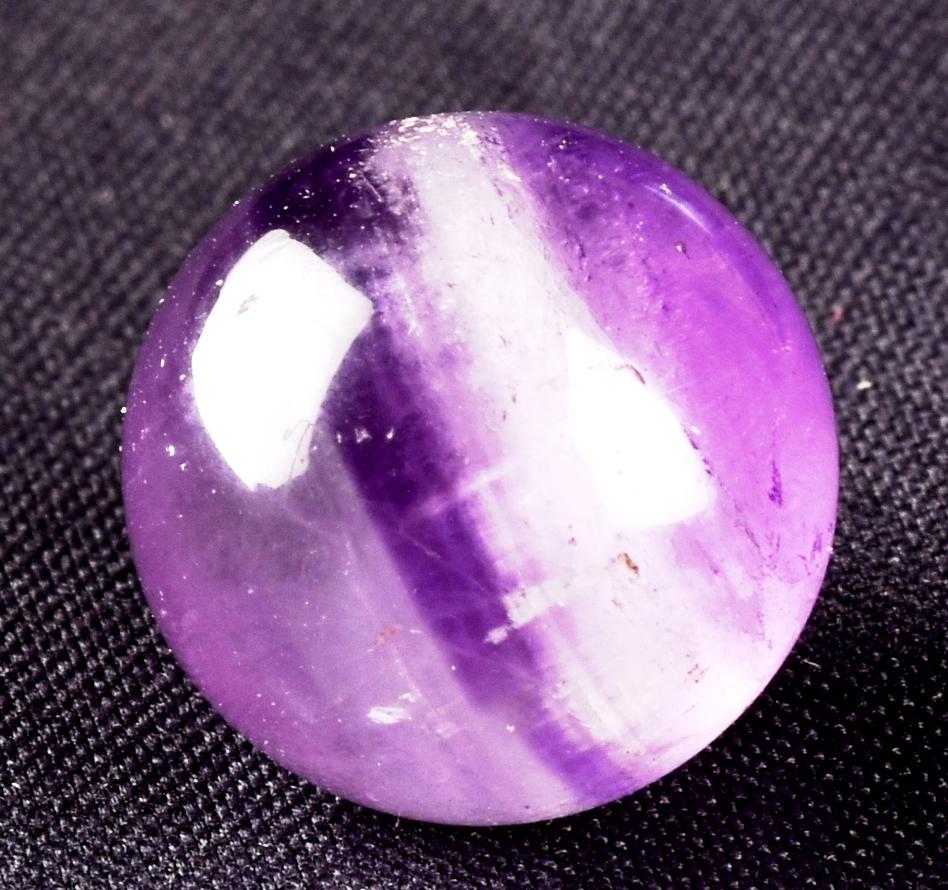 Amethyst chevron pocket sphere  cell regeneration,negative ion generation  #8278