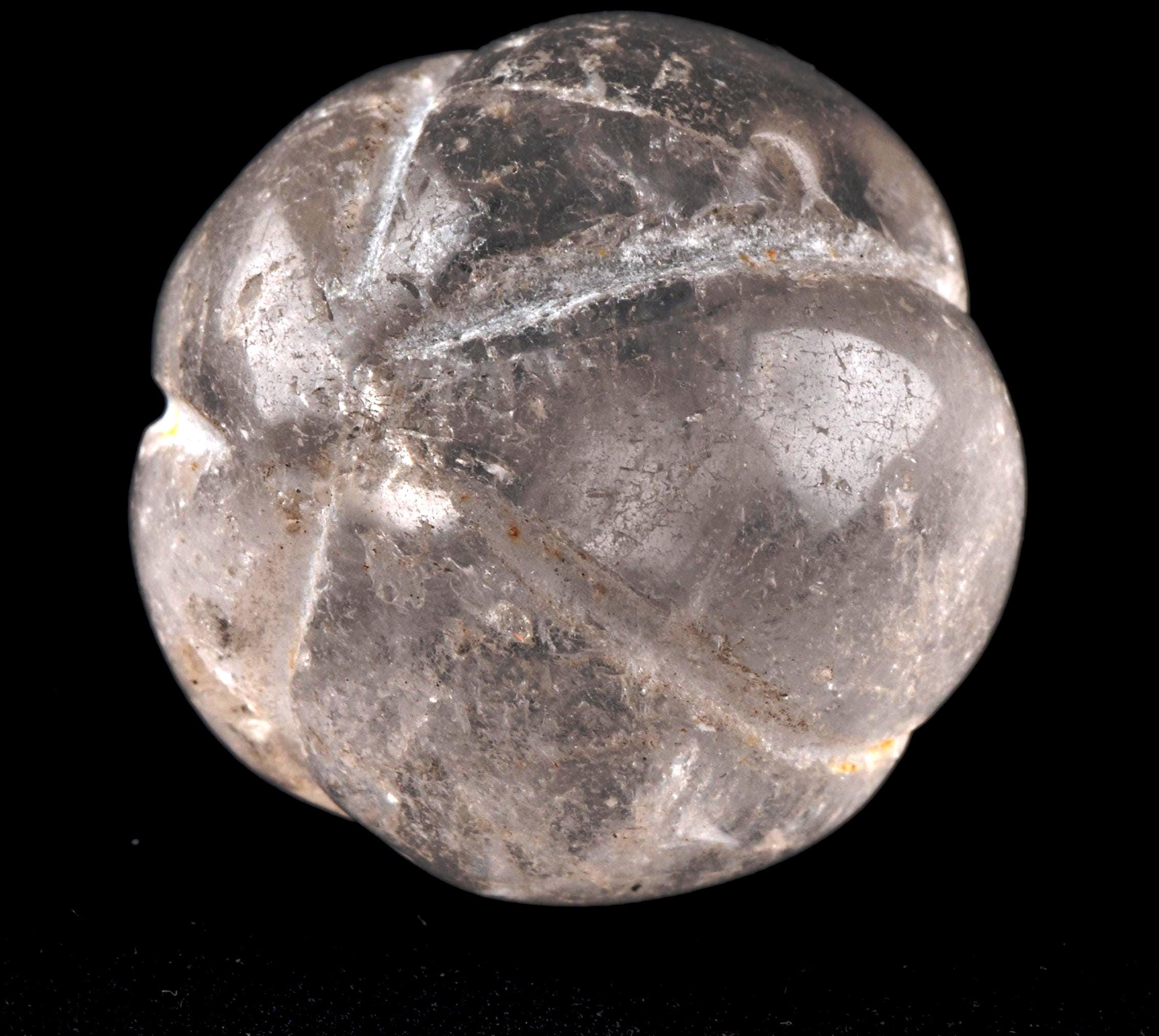 old Himalayan melon bead essence of soul mate wisdom of sacred Himalaya #8288