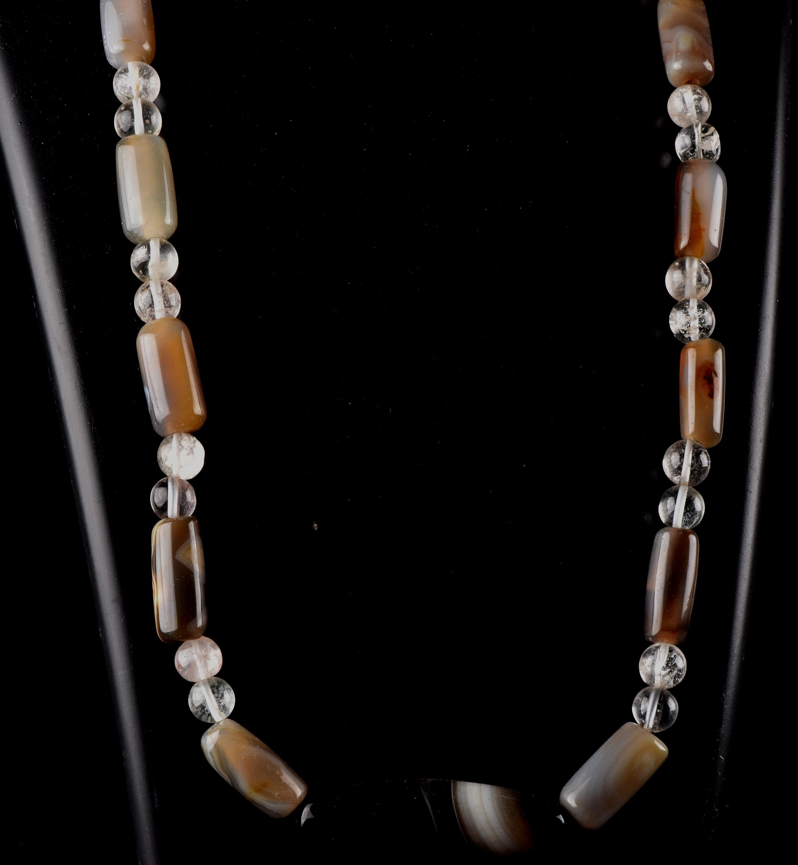 old rare Mystic Sulemani  bhaisajyaguru soloman bead necklace  shaman protection reach patina  # 8292