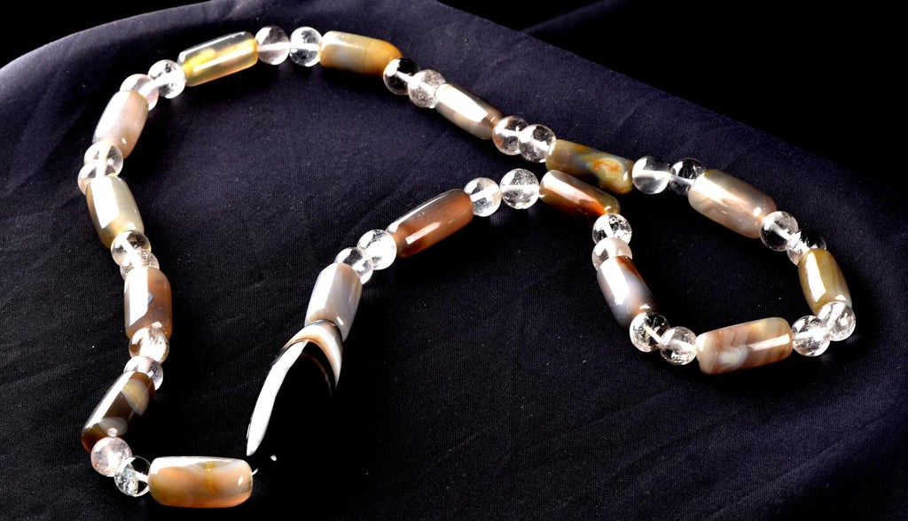 old rare Mystic Sulemani  bhaisajyaguru soloman bead necklace  shaman protection reach patina  # 8292
