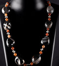 old rare Mystic Sulemani  soloman bead necklace  shaman protection reach patina  # 8300