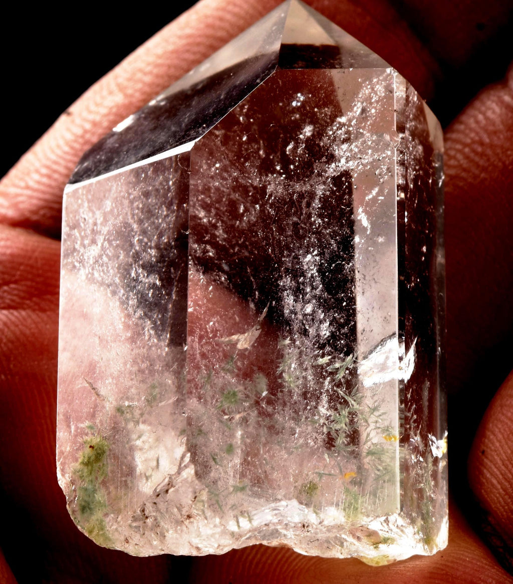 Himalayan green chlorite phantom  flower  purifying, detoxifying cleanse the aura, chakras and energy meridians  Himalayan wisdom   8291