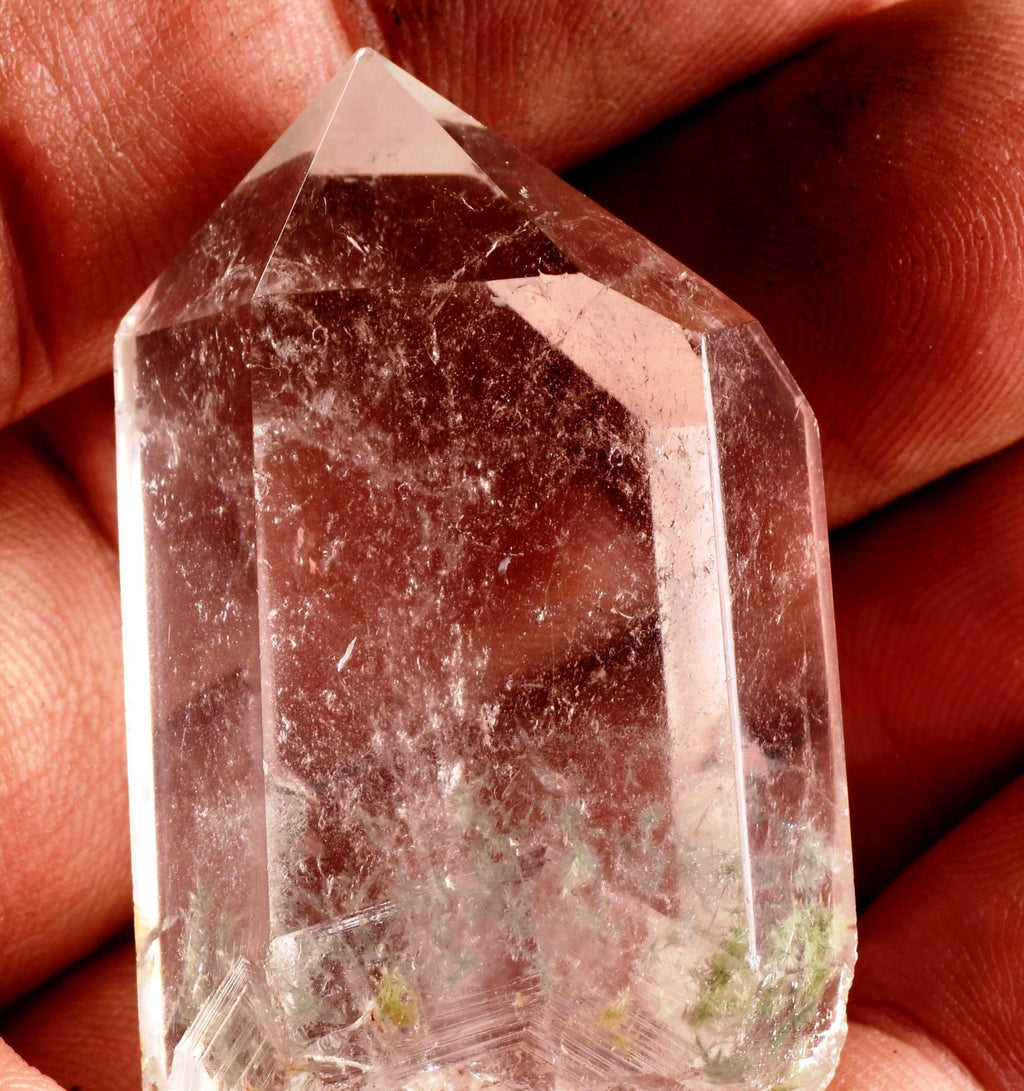 Himalayan green chlorite phantom  flower  purifying, detoxifying cleanse the aura, chakras and energy meridians  Himalayan wisdom   8291