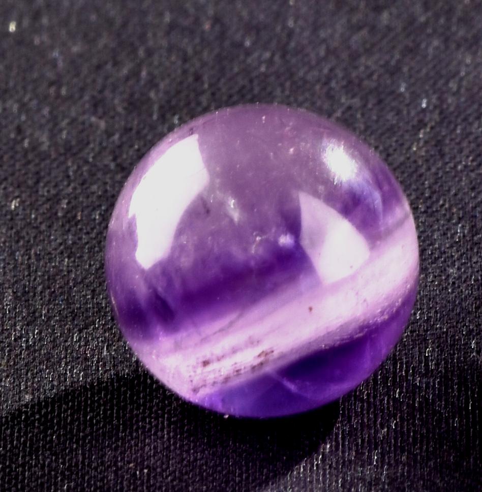 Amethyst chevron pocket sphere  cell regeneration,negative ion generation  #8278