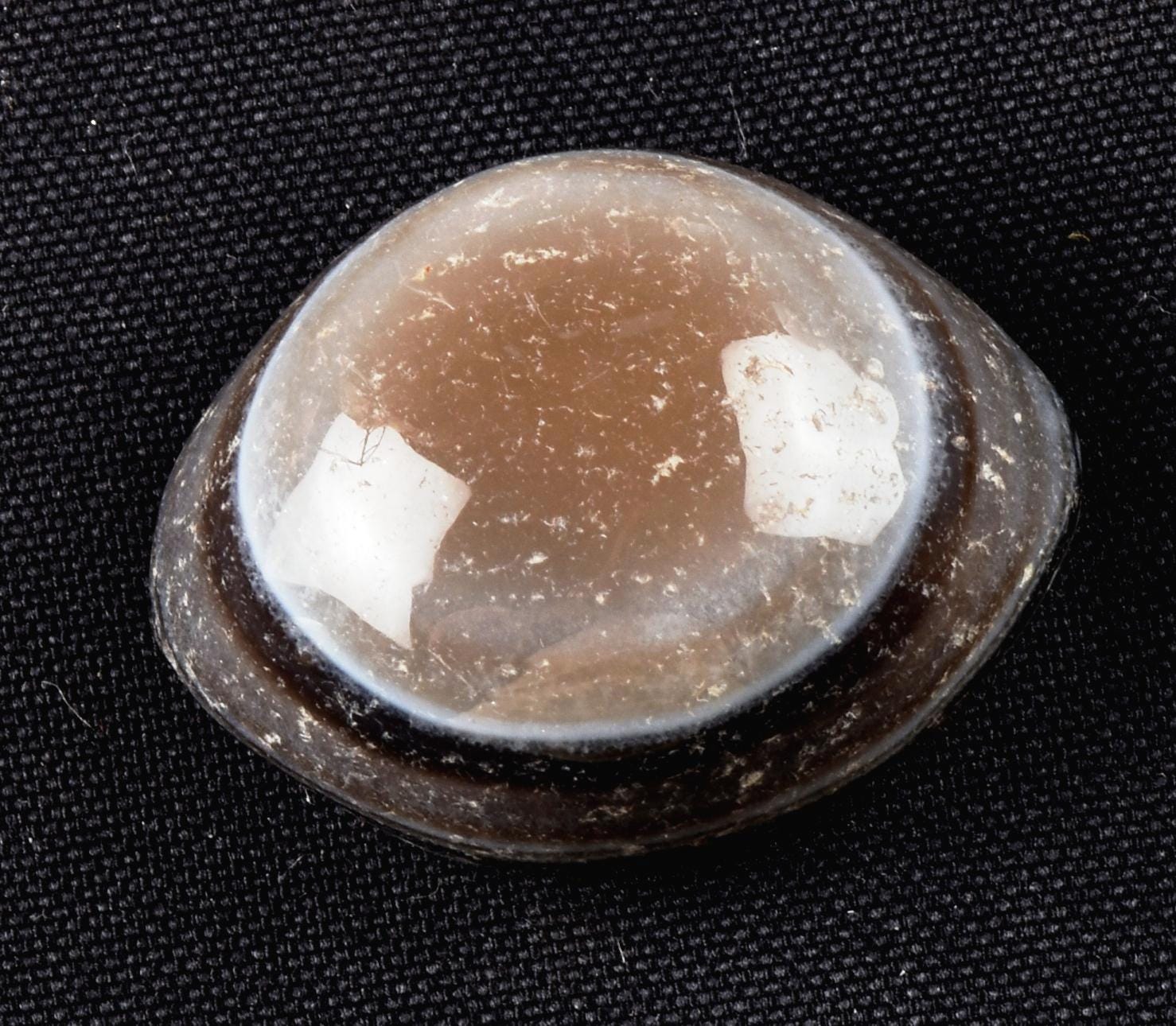 Rare old Mystic Sulemani  stone  evil eye shaman protection reach patina  #7274