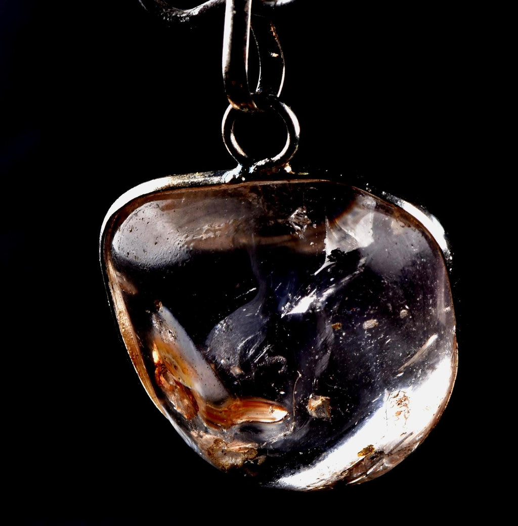 Satyaloka   manifestation quartz mysterious scrying silver  pendant High frequency synergy 12 crystal   #8253
