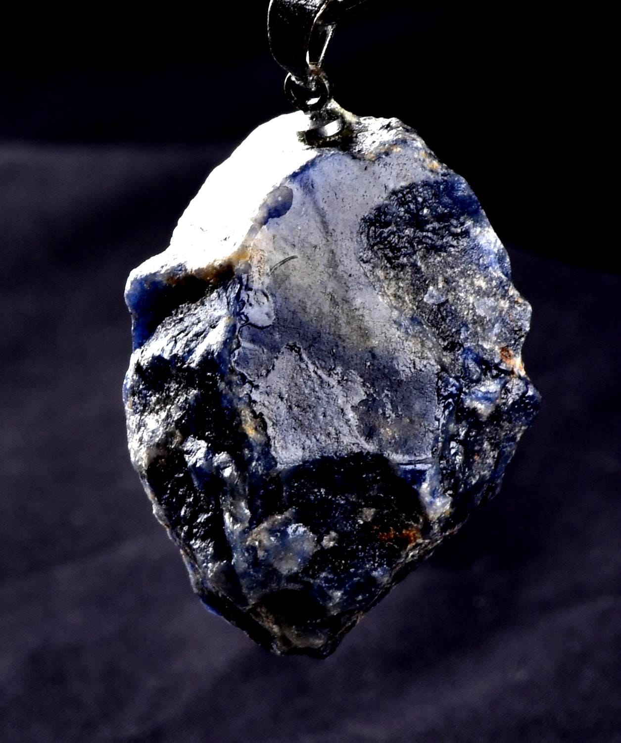 sodalite natural pendant communication and self-expression   #8255