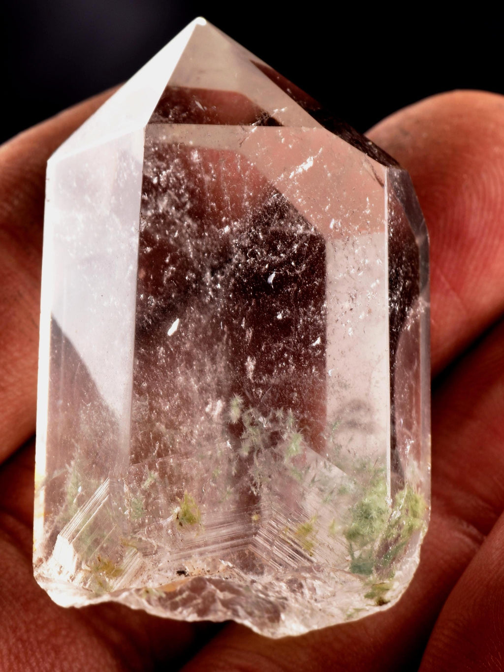 Himalayan green chlorite phantom  flower  purifying, detoxifying cleanse the aura, chakras and energy meridians  Himalayan wisdom   8291