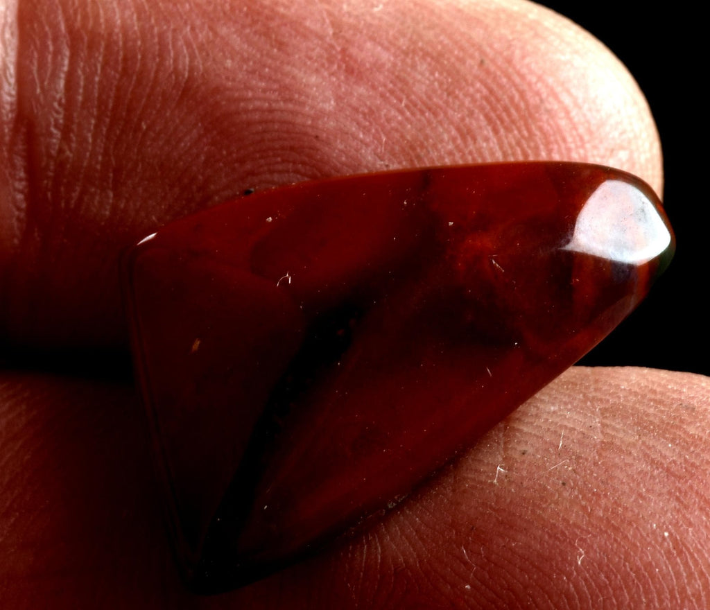 Bloodstone  Pocket Stone, Energy Cleansing, Grounding, Strength 8286