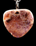 Super seven melody stone  chevron flat  pendant  psychic abilities spiritual elevation   #7502