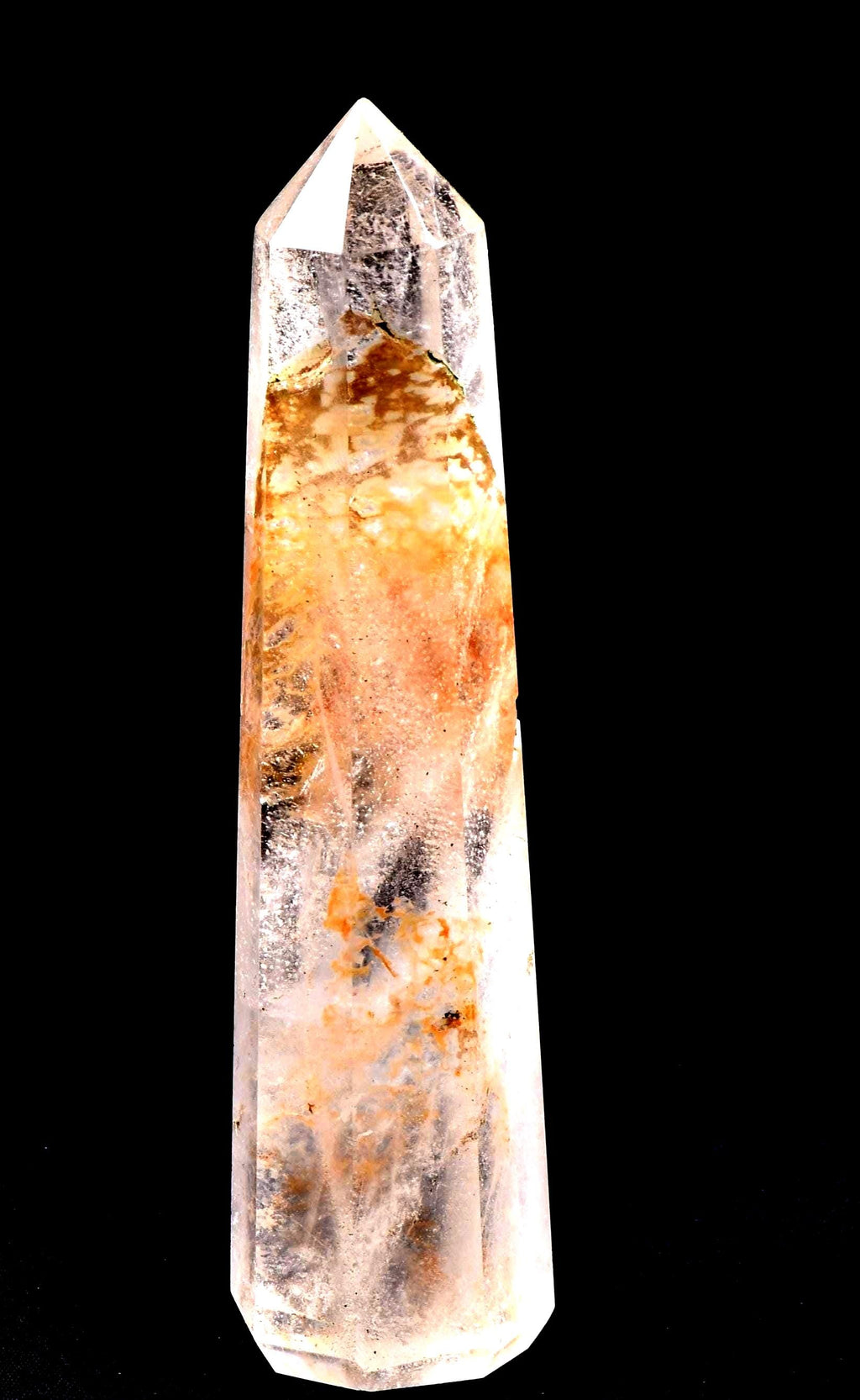 Himalayan Red   agnitite  obelisk meditative  Spiritual spark of supra mental transformation   # 7625