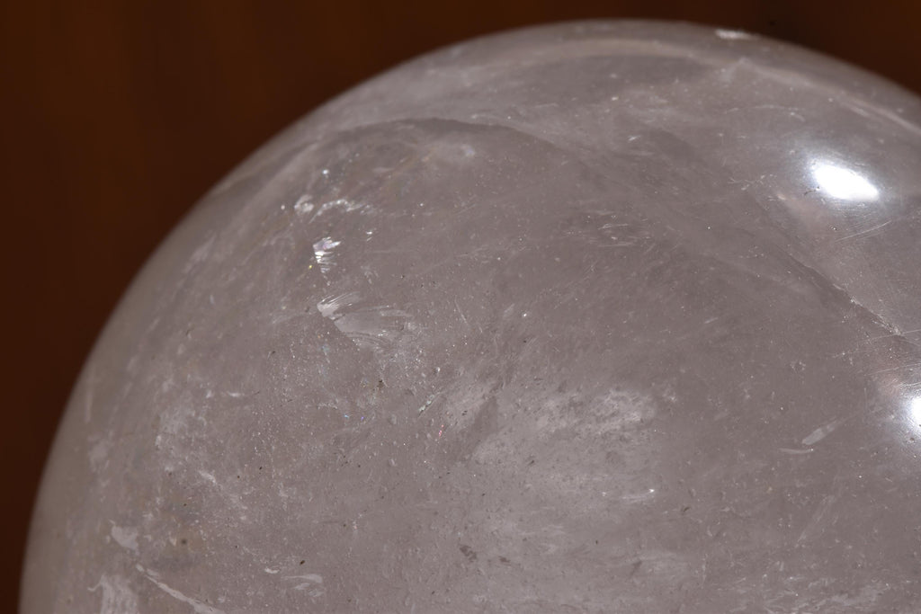 rare Himalayan smoky quartz  with multi rainbows sphere  Himalayan wisdom 724 gms.#1007