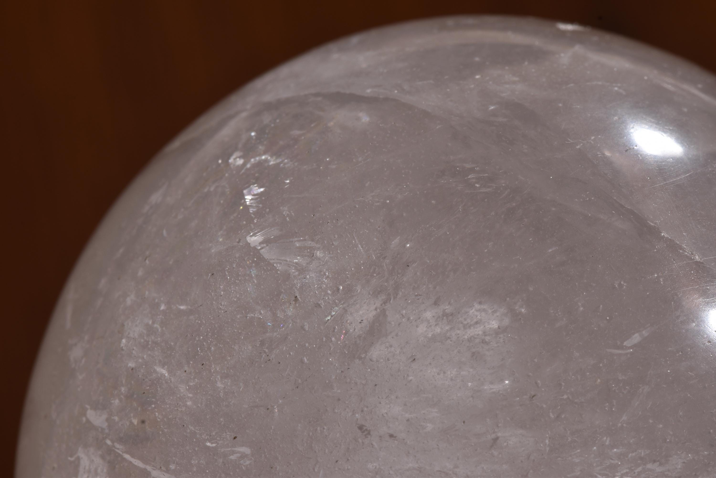rare Himalayan smoky quartz  with multi rainbows sphere  Himalayan wisdom 724 gms.#1007