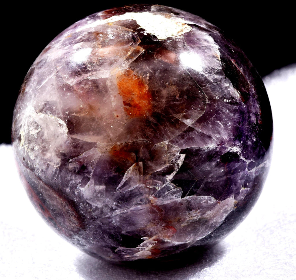 Super seven melody stone  chevron sphere  powerful  psychic abilities spiritual elevation  7.7  Cms -#1013