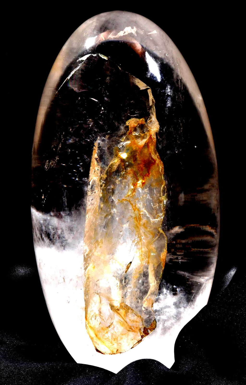 Satyaloka satyamani golden healer scrying devic mirror Lingam   High frequency synergy 12 crystal ''sat-chit -ananda  1014