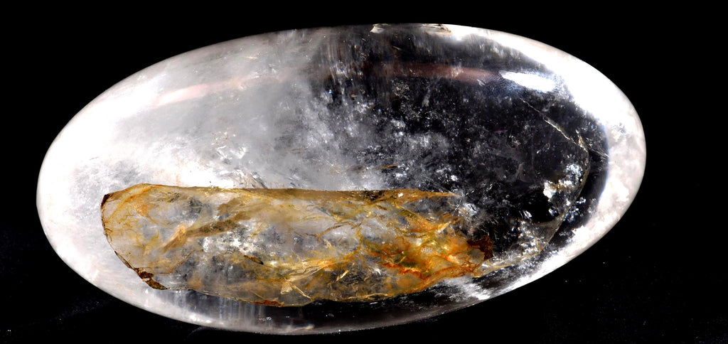 Satyaloka satyamani golden healer scrying devic mirror Lingam   High frequency synergy 12 crystal ''sat-chit -ananda  1014