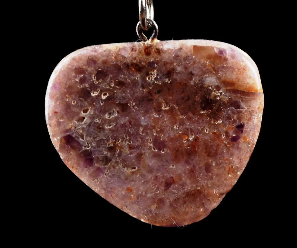 Super seven melody stone  chevron flat  pendant  psychic abilities spiritual elevation   #7502