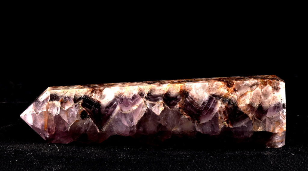 Super seven 7 melody stone  psychic abilities spiritual elevation  chevron eight  sided obelisk #  7236