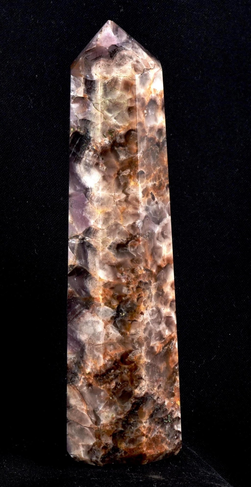 Super seven 7 melody stone  psychic abilities spiritual elevation  chevron eight  sided obelisk #  7236