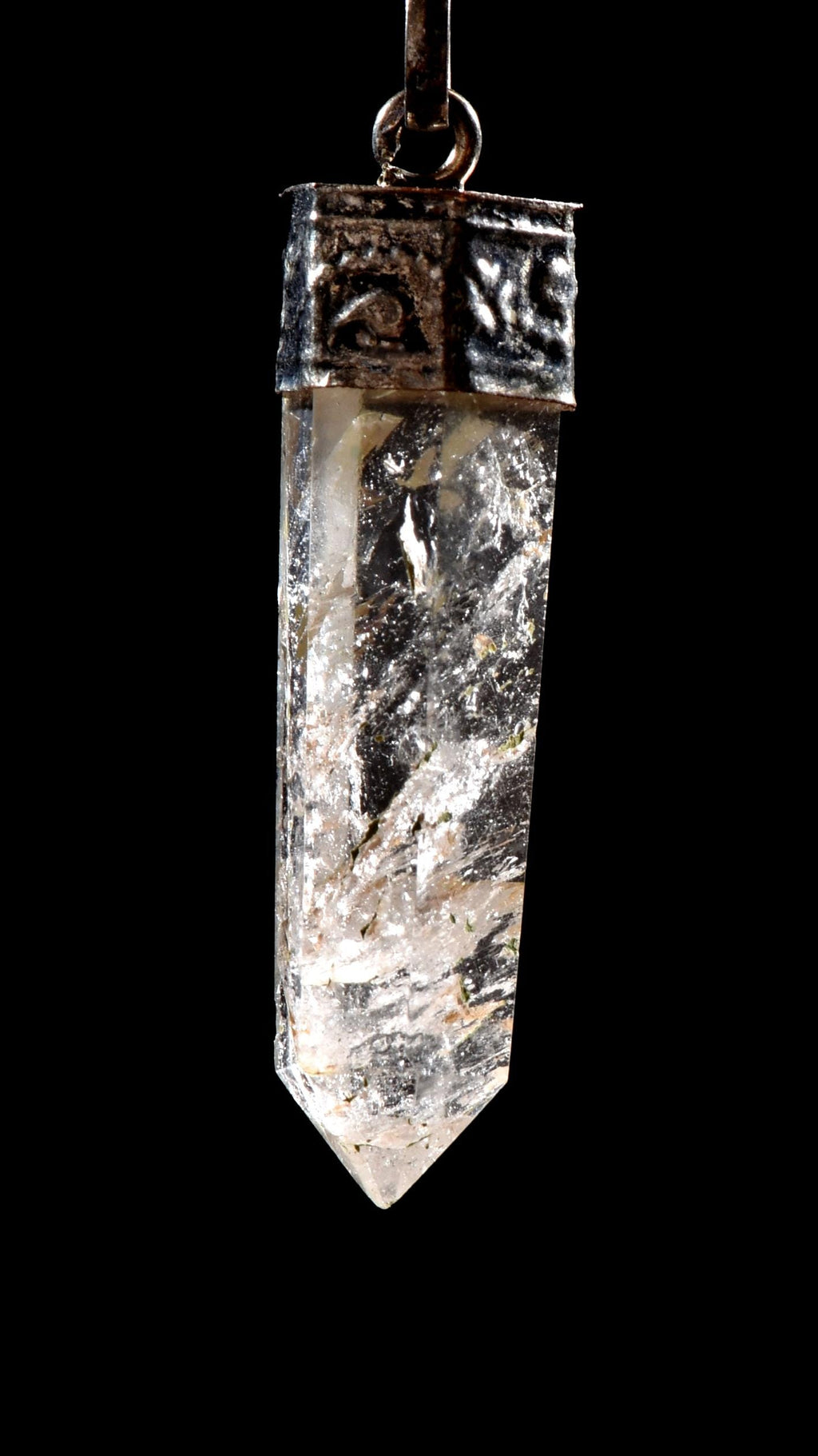 Satyaloka  quartz   quartz inside  Pendant synergy 12 crystal  #1020