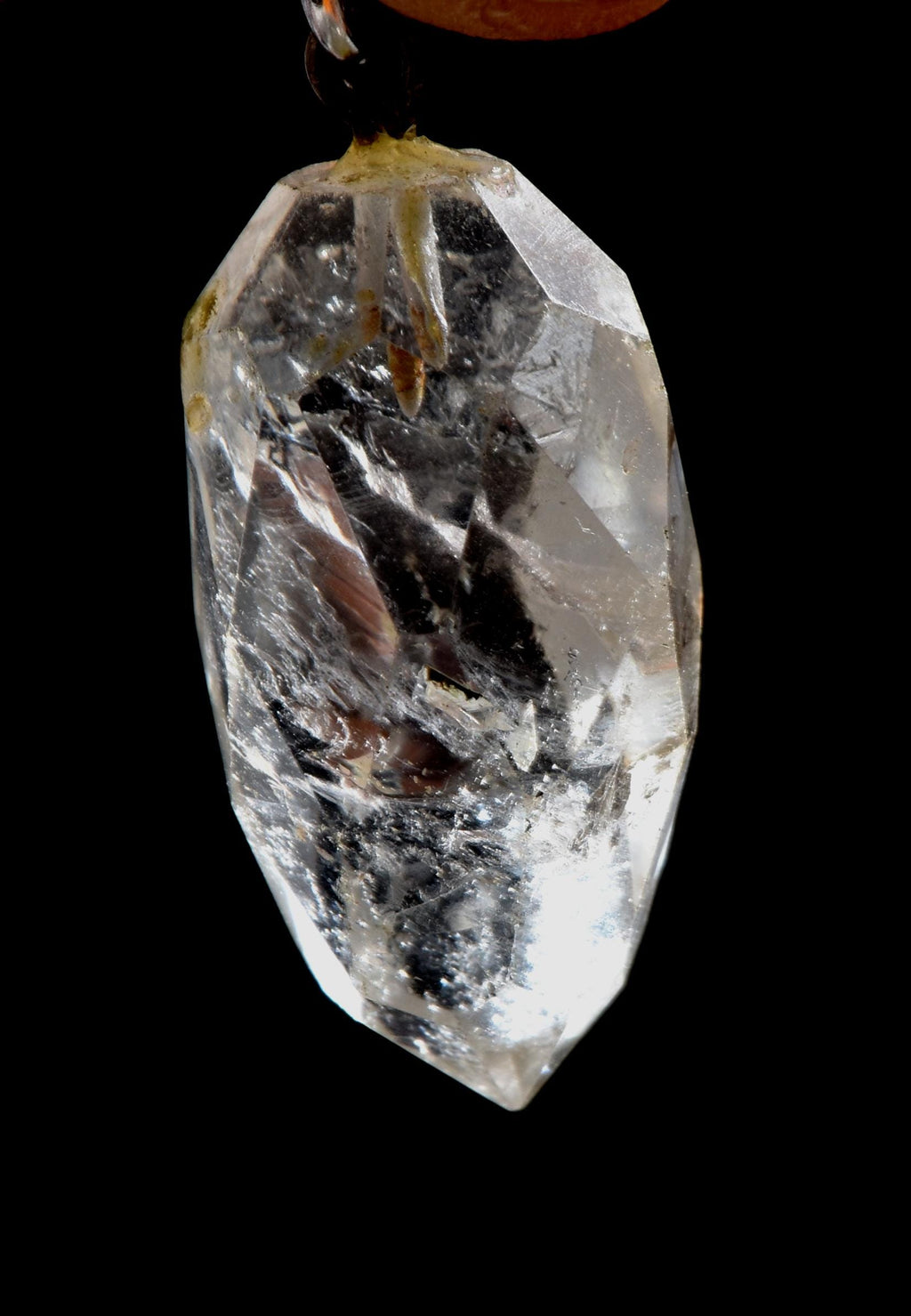 Satyaloka Satyamani quartz Grape Faceted Pendant High frequency synergy 12 crystal ''sat-chit -ananda  #1024