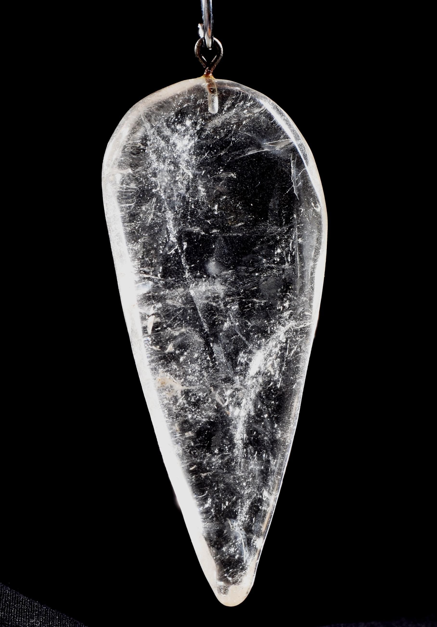 Satyaloka azeztulite  quartz  pendant  High frequency synergy 12 crystal ''sat-chit -ananda  #1028