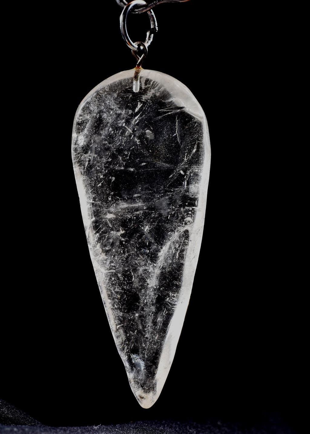 Satyaloka azeztulite  quartz  pendant  High frequency synergy 12 crystal ''sat-chit -ananda  #1028