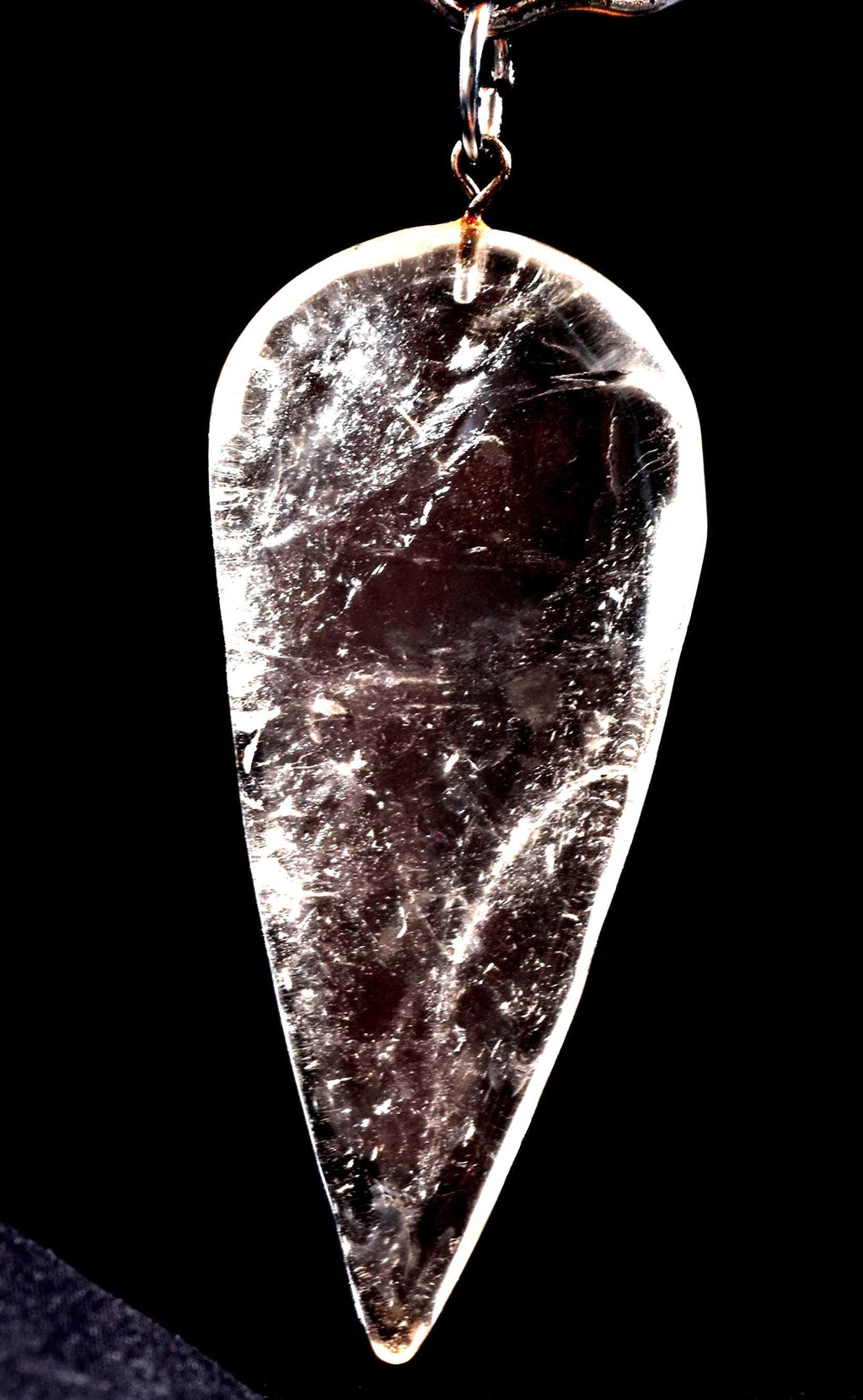 Satyaloka azeztulite  quartz  pendant  High frequency synergy 12 crystal ''sat-chit -ananda  #1028