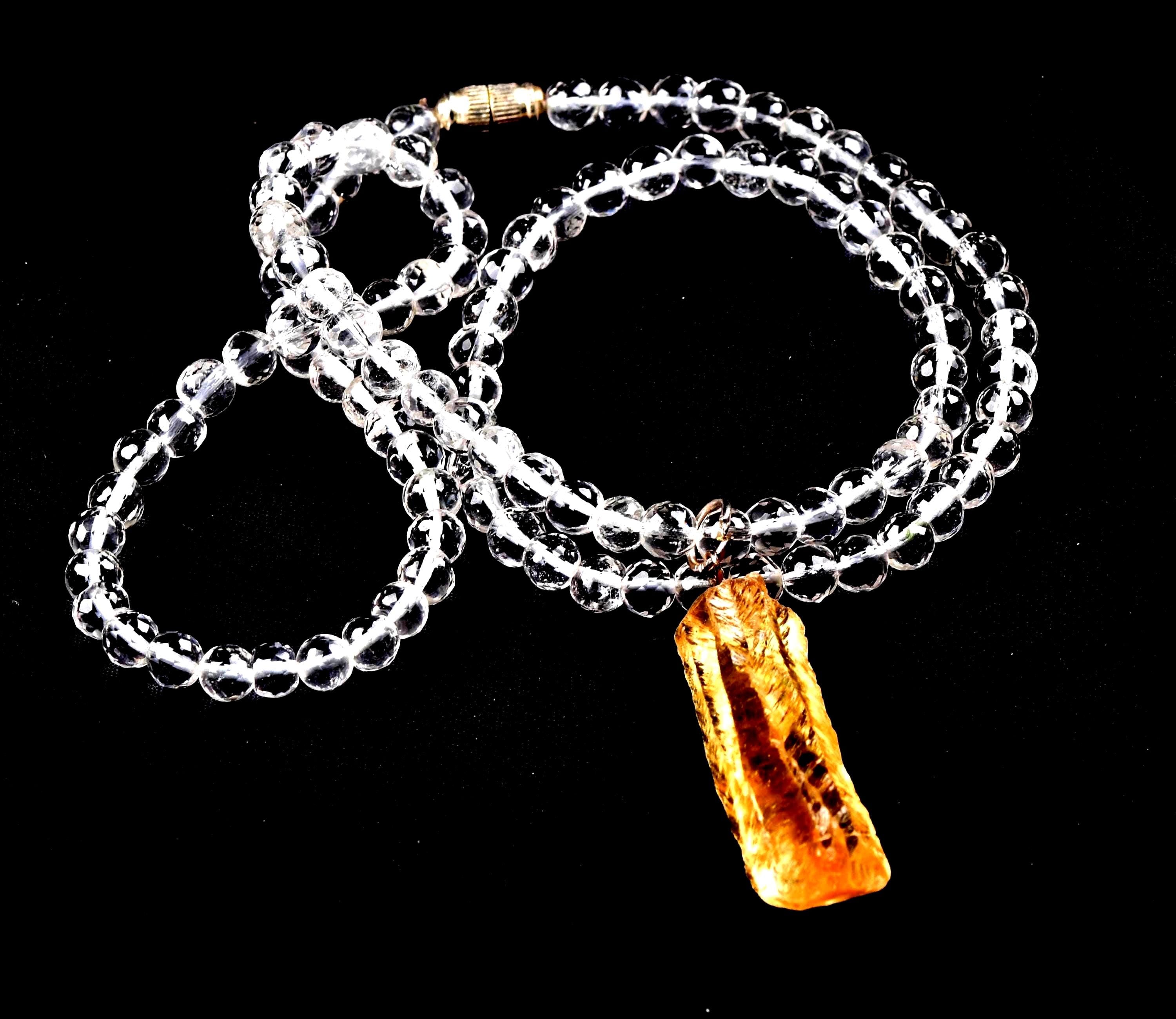 Satyaloka  faceted  '' 108 beads rosary/necklace ''with golden satyaloka  pendant  High frequency synergy 12 crystal #7622