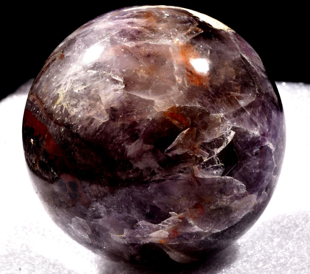 Super seven melody stone  chevron sphere  powerful  psychic abilities spiritual elevation  7.7  Cms -#1013
