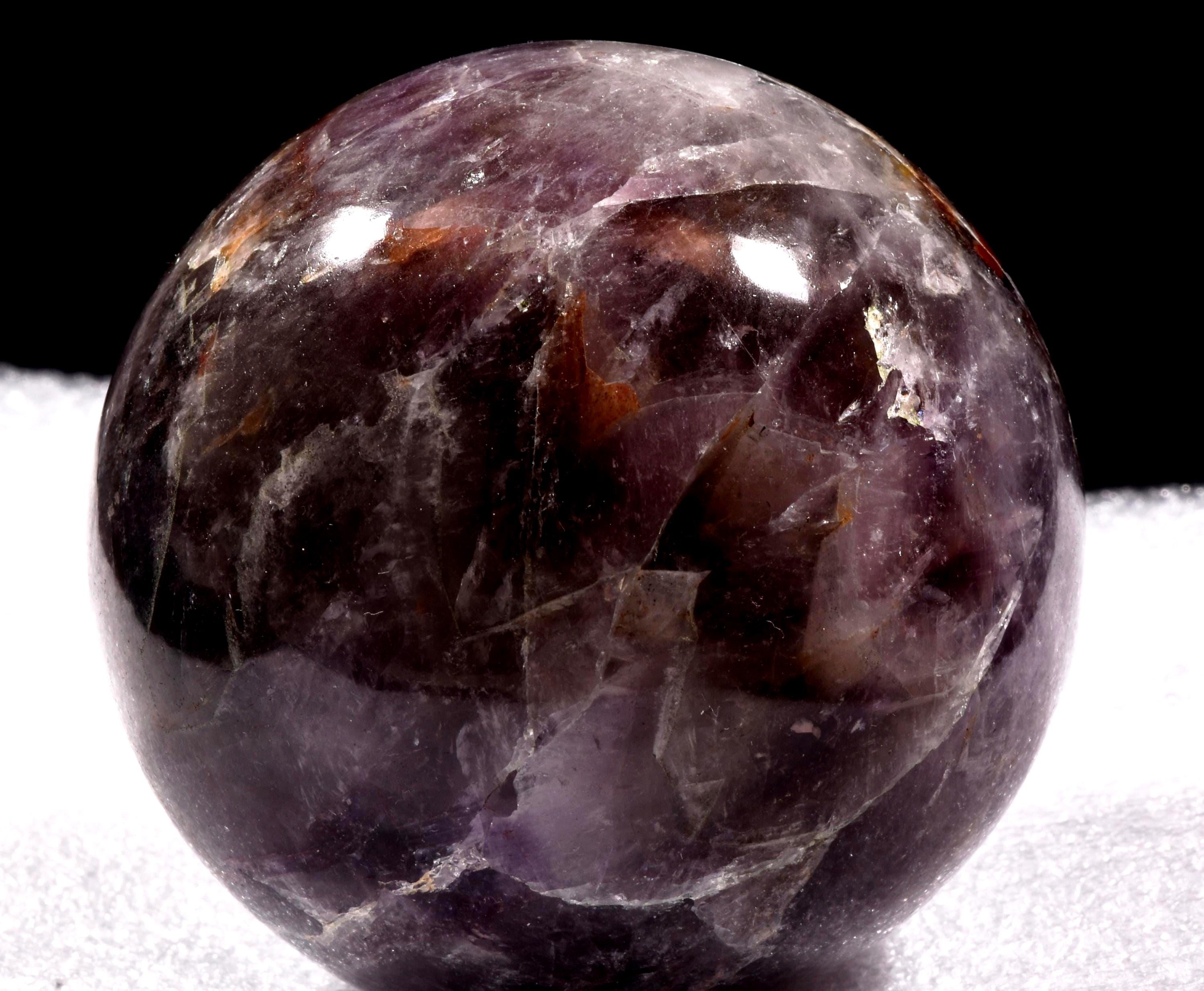 Super seven melody stone  chevron sphere  powerful  psychic abilities spiritual elevation  7.7  Cms -#1013
