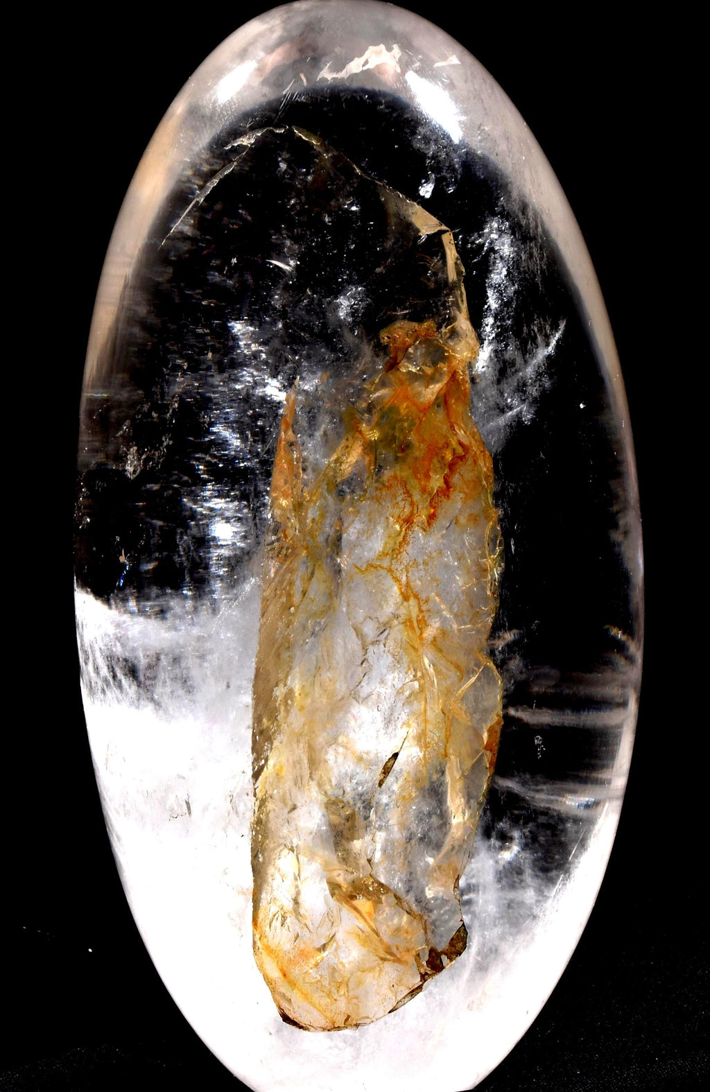Satyaloka satyamani golden healer scrying devic mirror Lingam   High frequency synergy 12 crystal ''sat-chit -ananda  1014